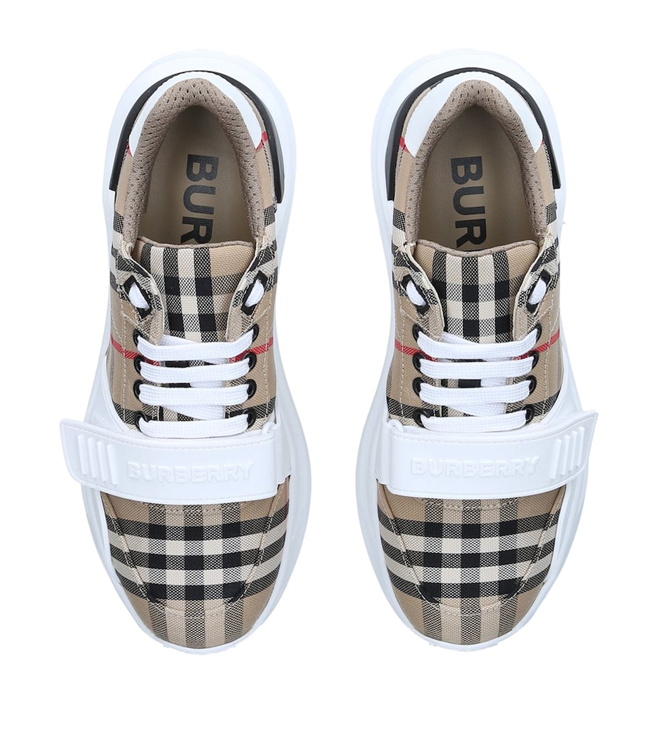 New Regis Vintage Check Sneakers BLK/BEIGE Image 5