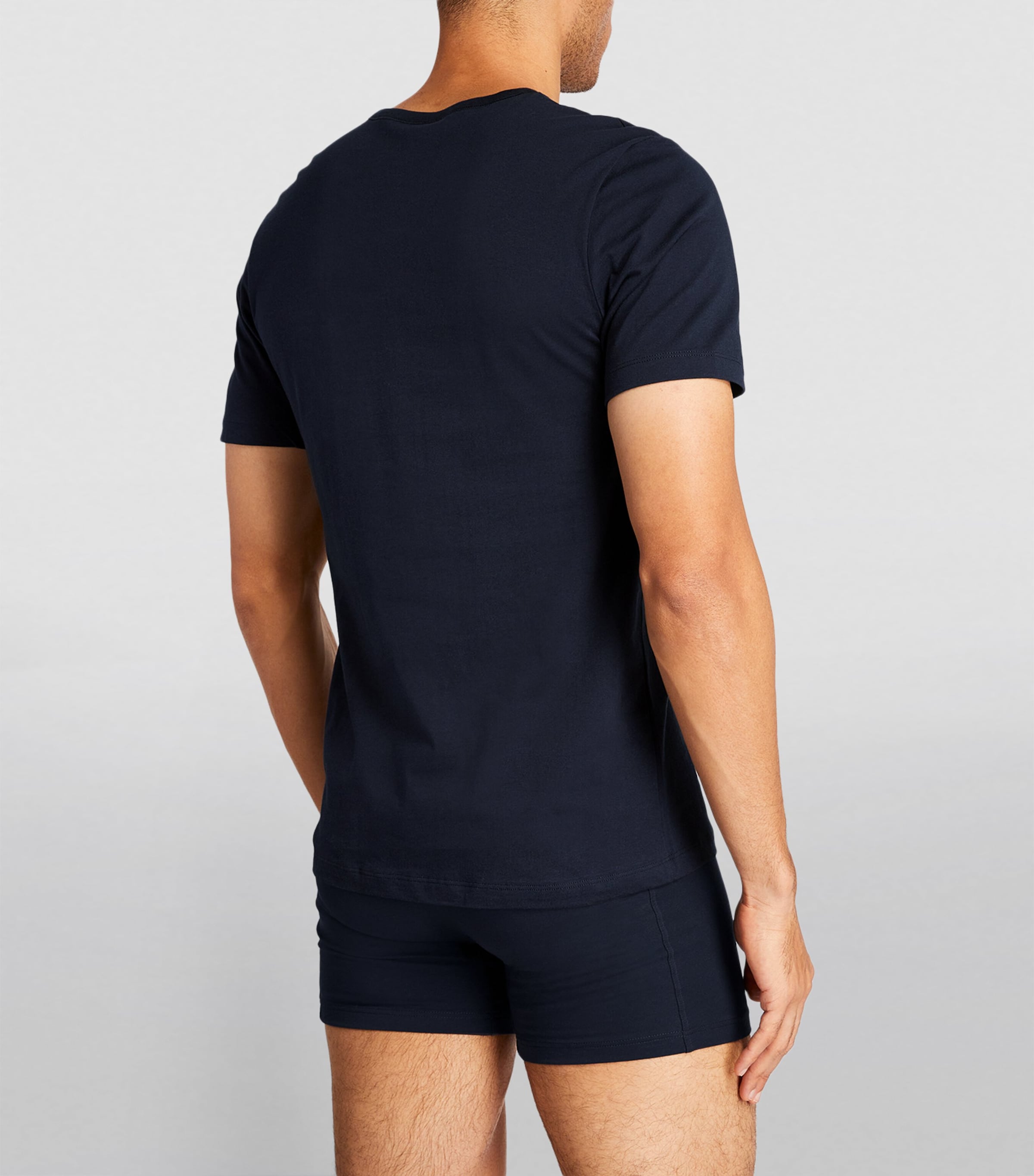 Logo-Embroidered T-Shirt (Pack of 3) 984/MULTI Image 3