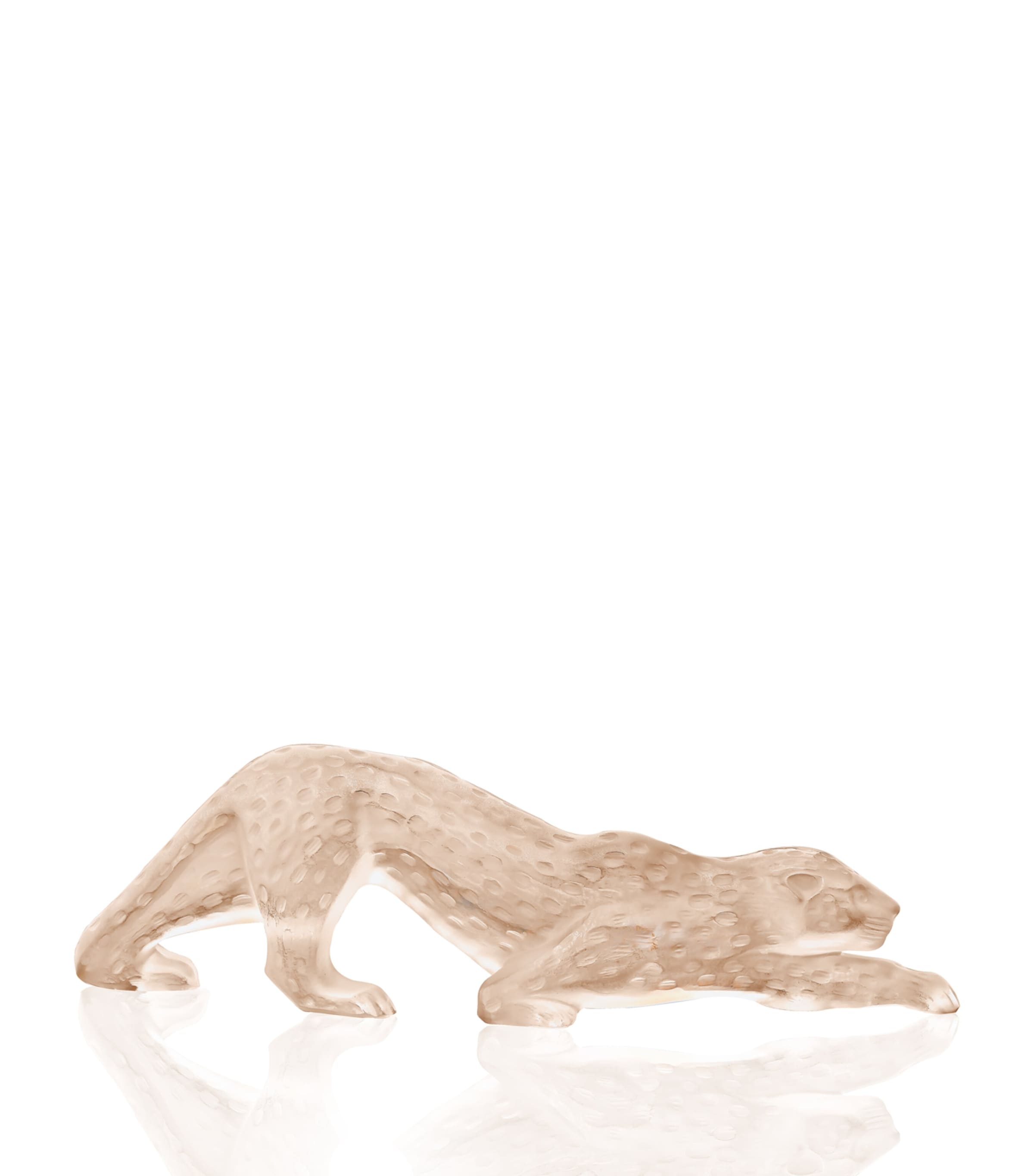 Lalique Zeila Panther Sculpture In Gold