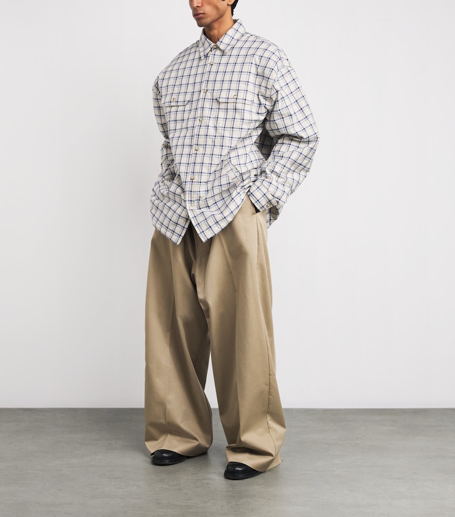 Check Quilted Overshirt LIGHT BLUE Image 2