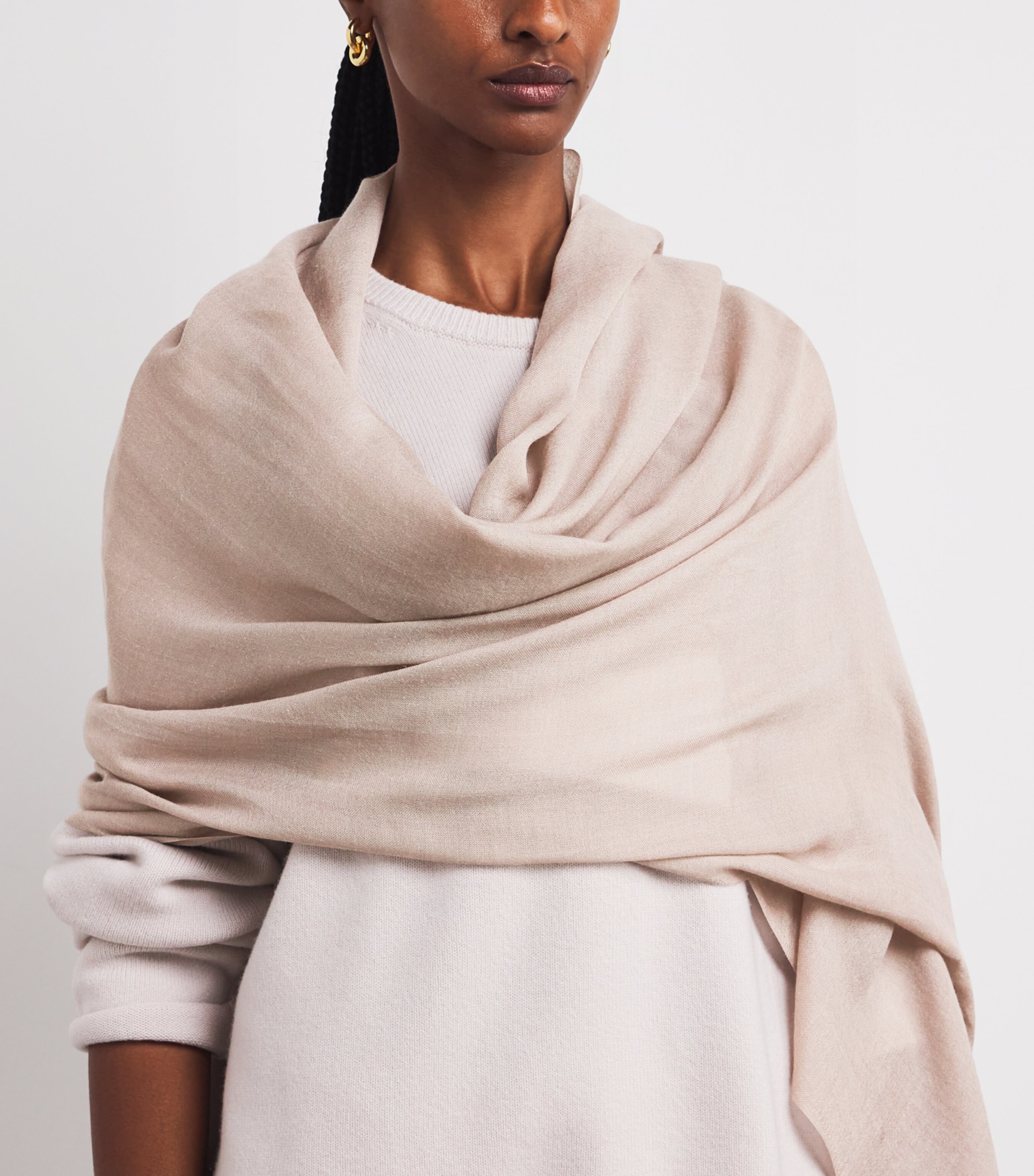 Agnona Grey Cashmere-Silk Scarf | Harrods US