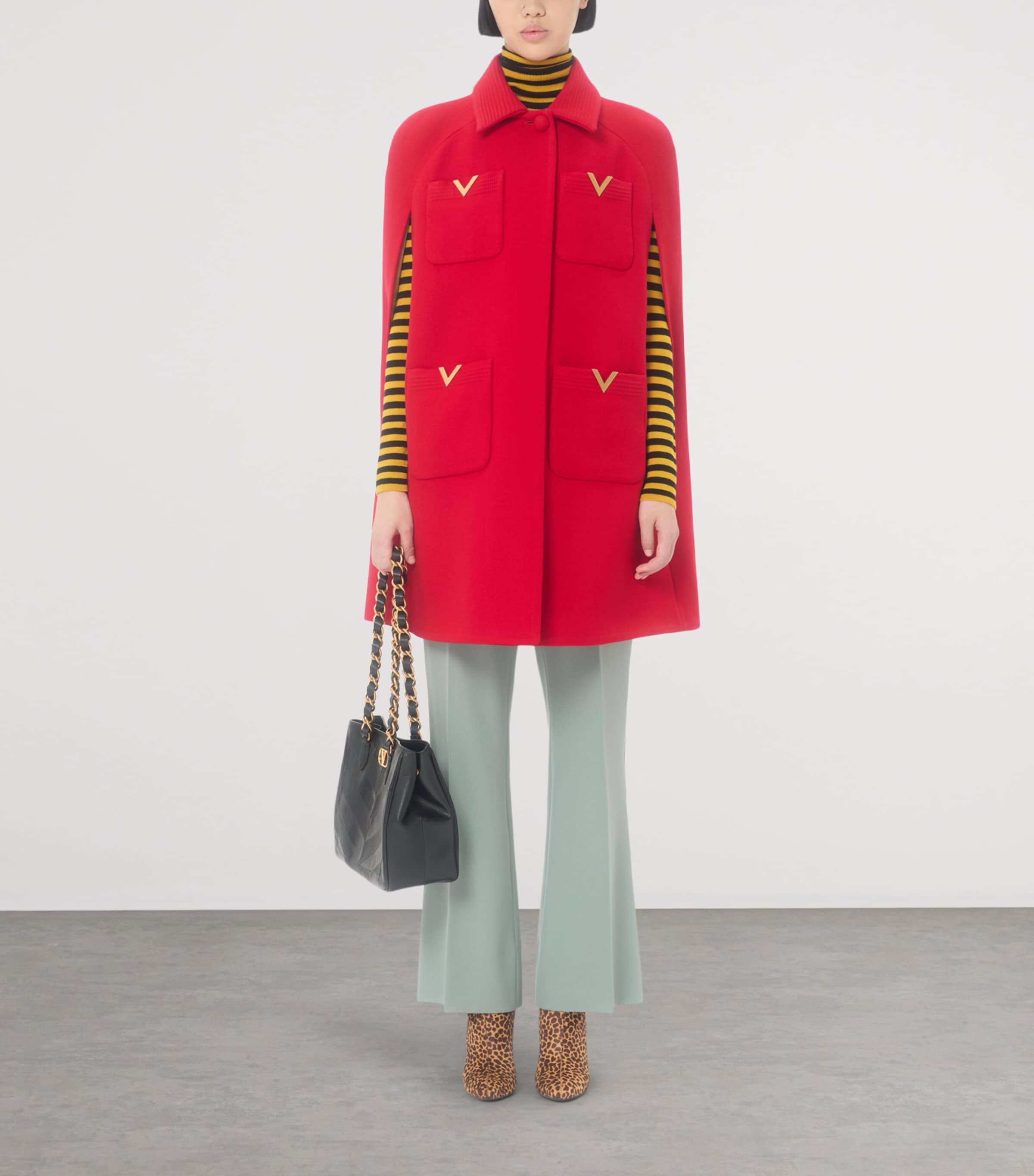 Wool Stripe VLogo Sweater EY0 Image 5