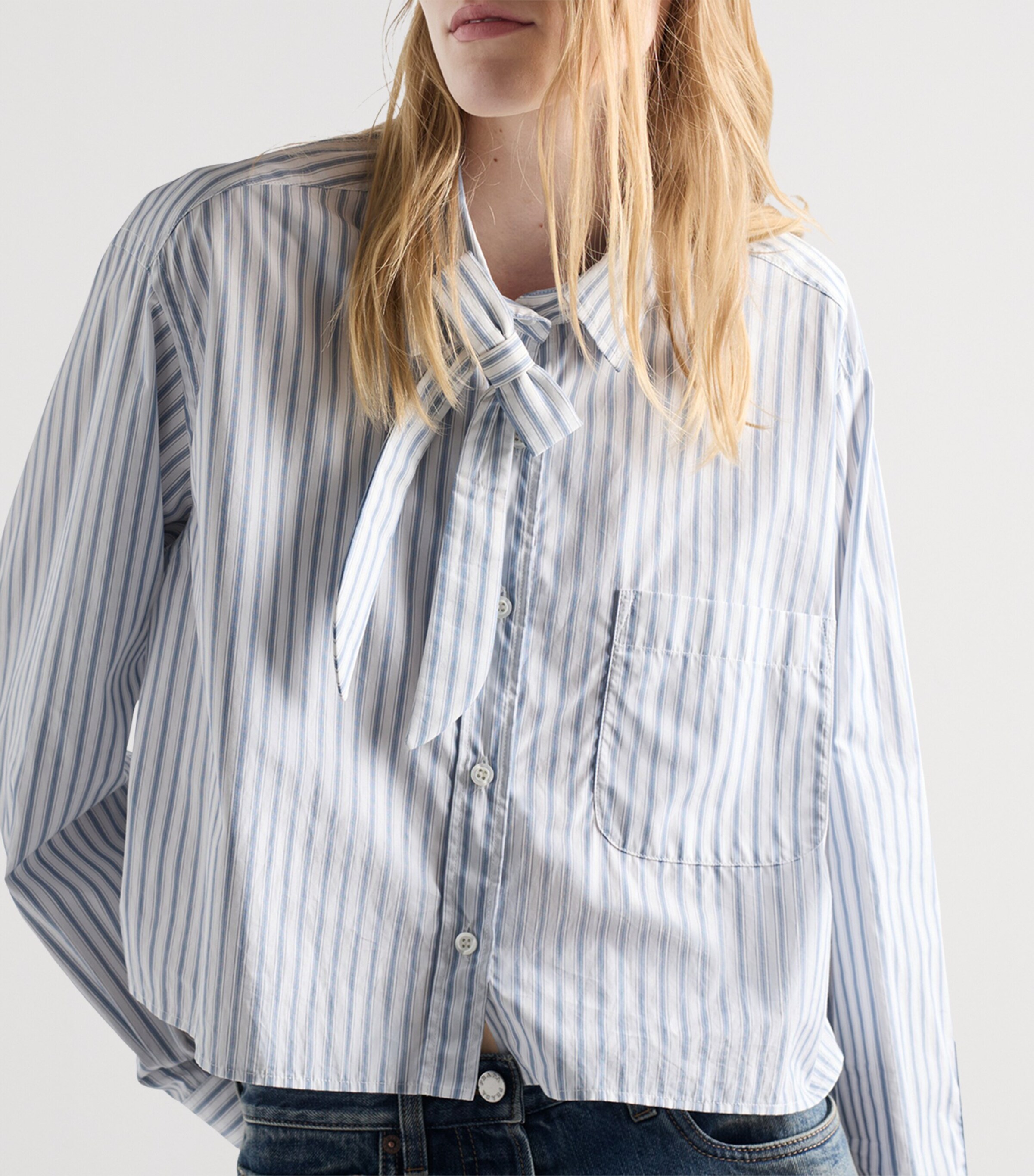 Stripe Poplin Shirt F0637 Image 3