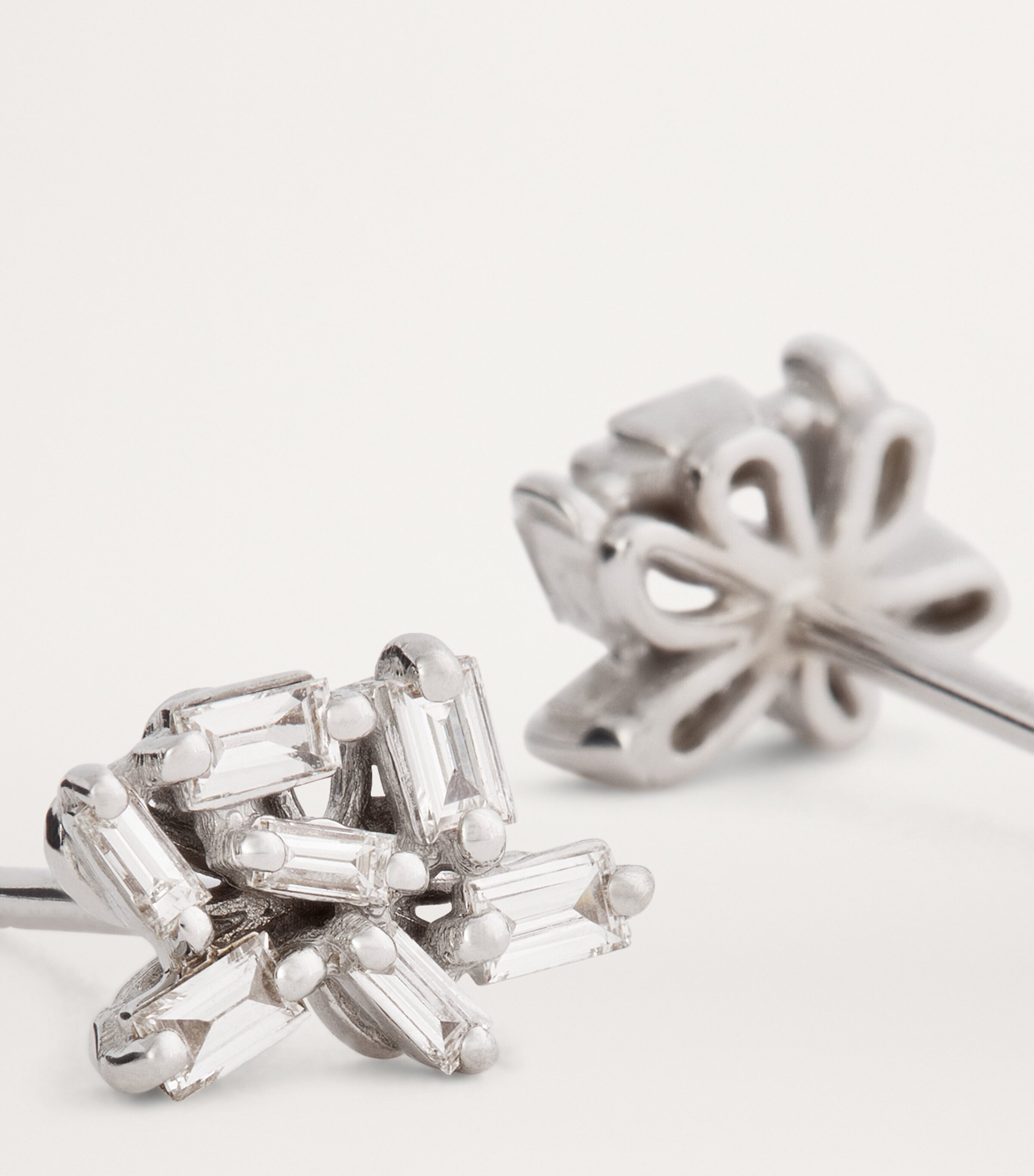 Suzanne Kalan White Gold and Diamond Classic Cluster Stud Earrings Wg/wd Image 6