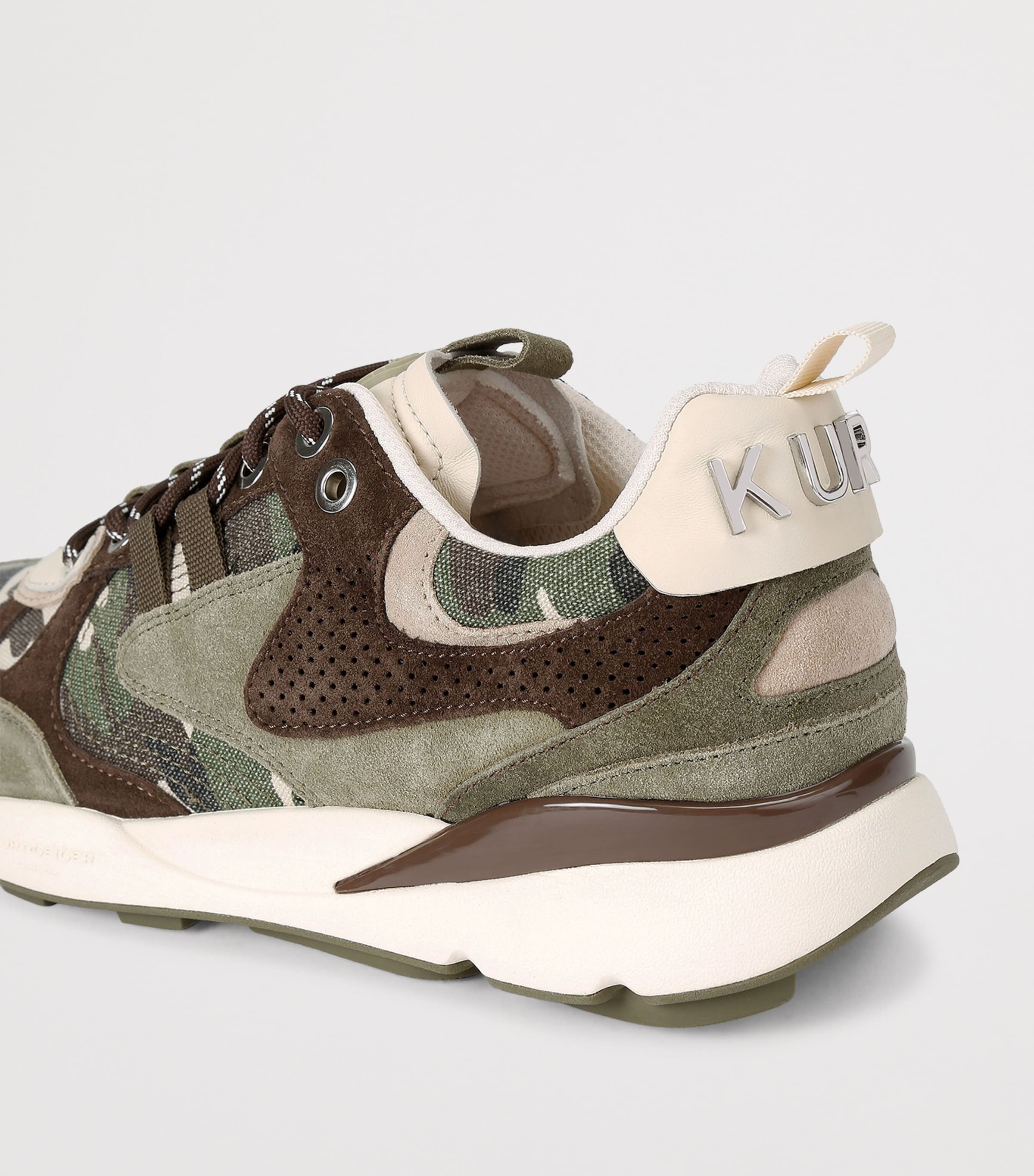 Kurt Geiger London Suede Kurt Runner Sneakers Khaki Image 3