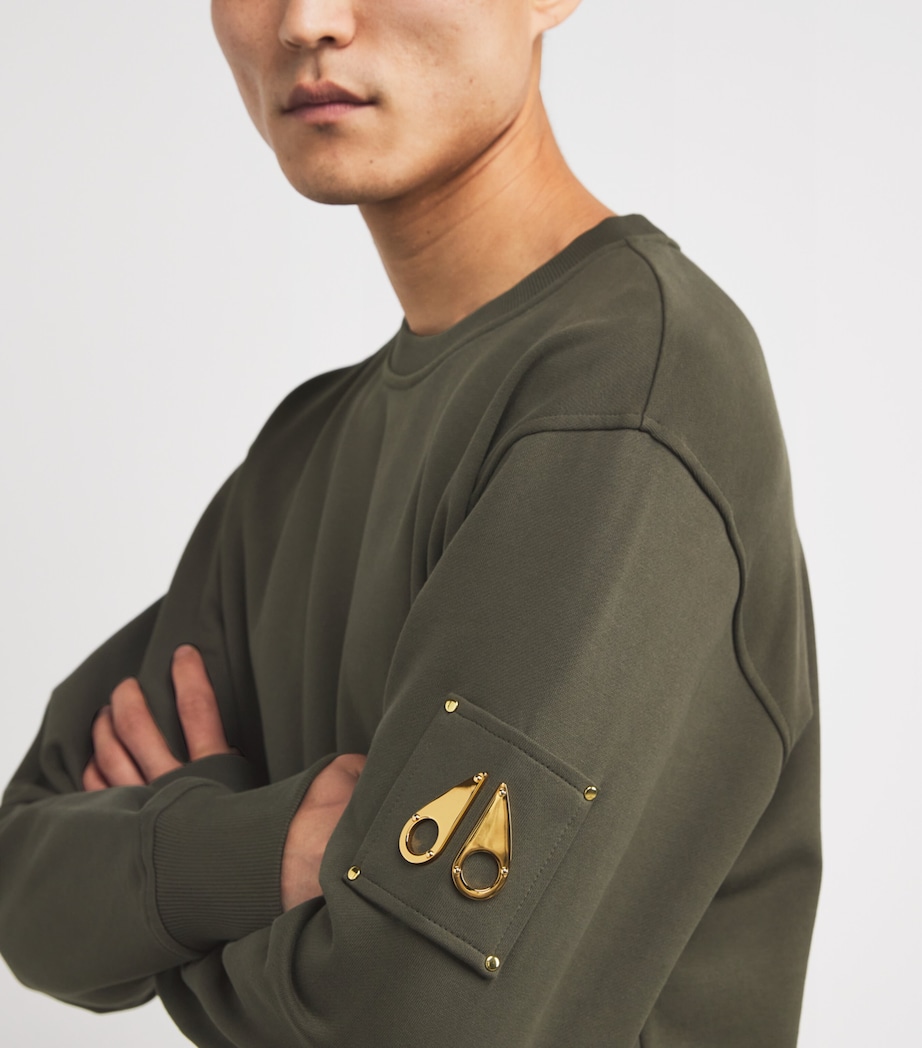 Cotton Snyder Sweatshirt DARK OLIVE - 1748 Image 6