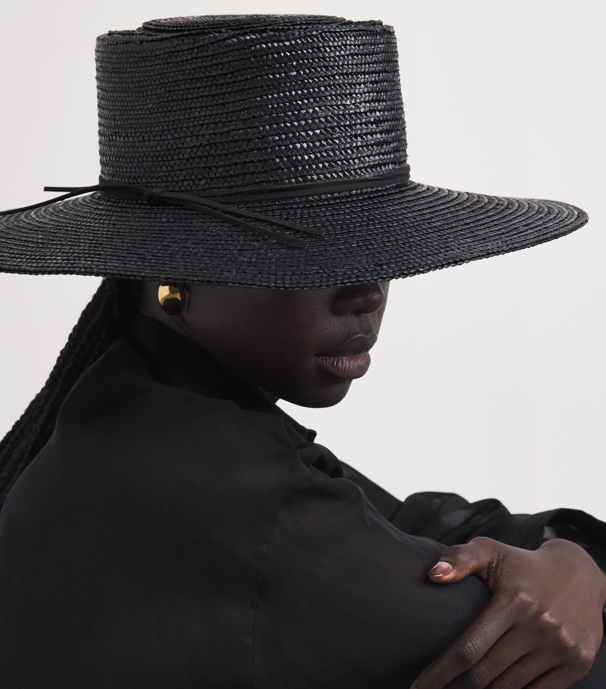 Eleventy Straw Woven Hat Nero Image 2