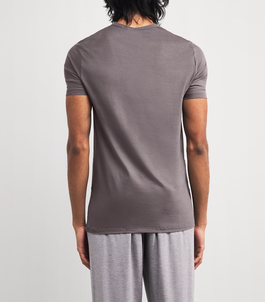 700 Pureness V-Neck T-Shirt 083 GREY SMOKE Image 4