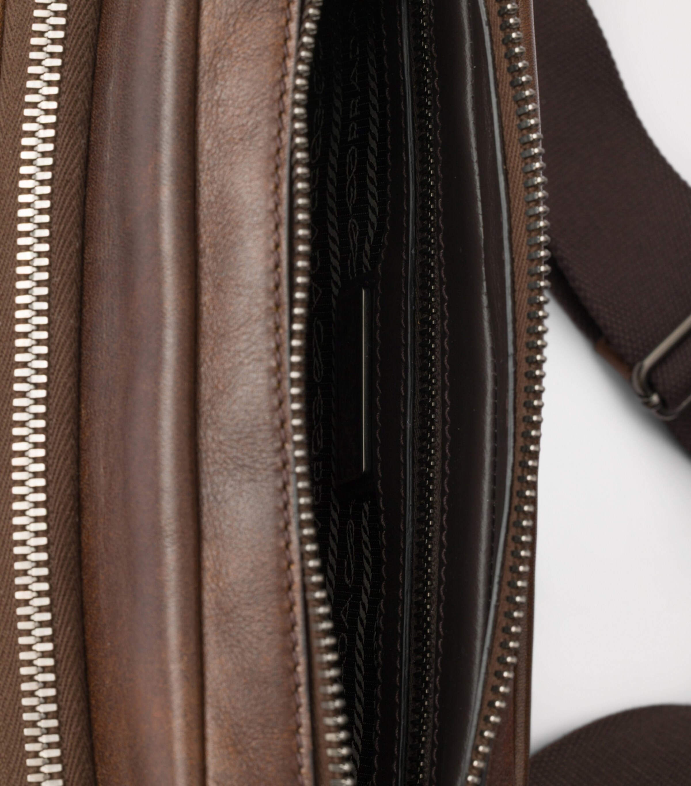 Prada Leather Shoulder Bag Brown Image 5