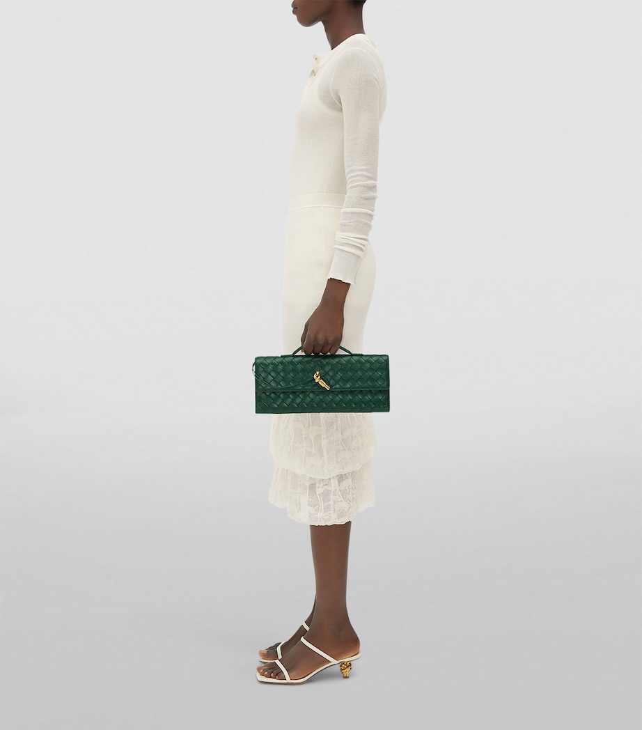 Small Leather Top-Handle Clutch Bag 3050 Image 3