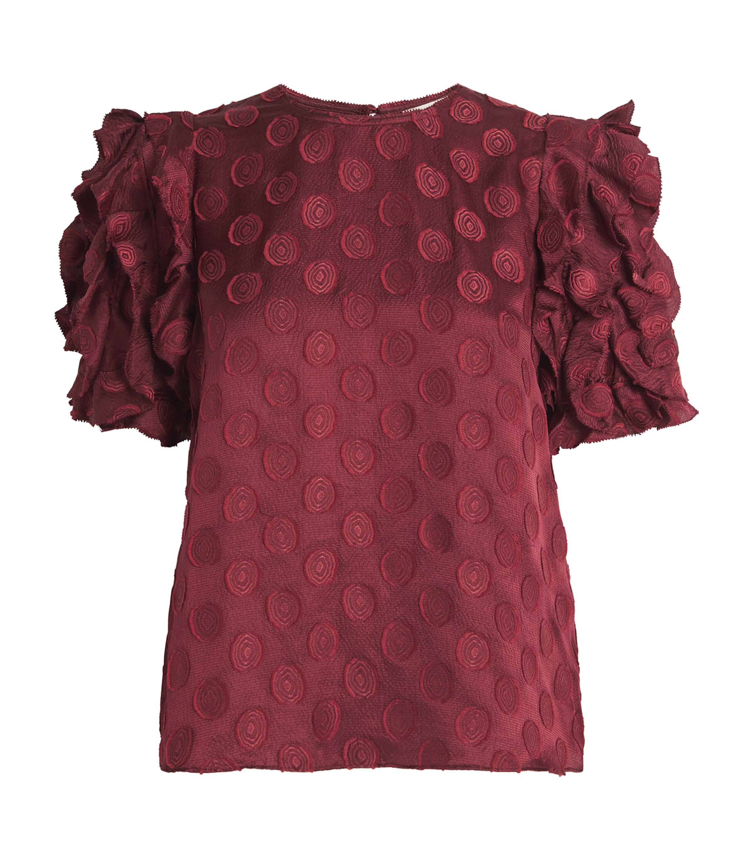 Puff-Sleeve Opal Blouse CLARET Image 1