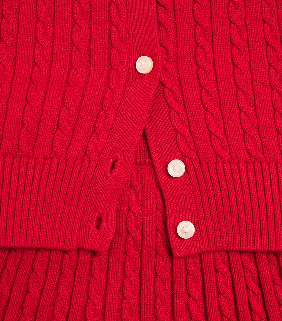 Cotton Cardigan and Skirt Set (2-7 Years) MULTI Image 4