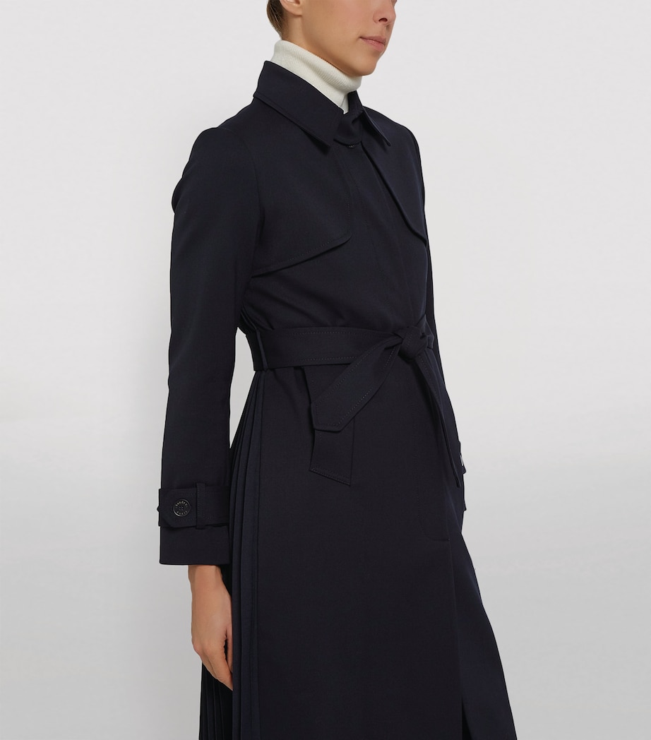 Pleated Trench Coat MARINE Image 8