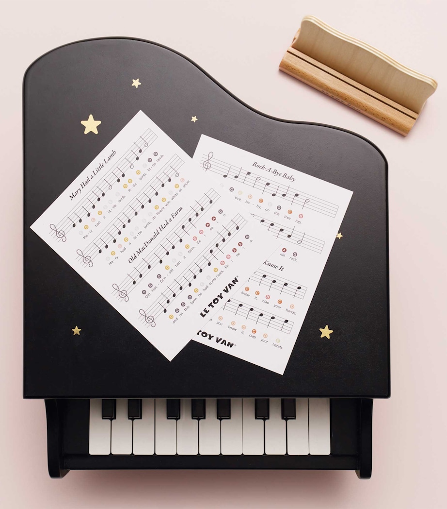 Wooden Grand Piano Toy MULTI Image 4