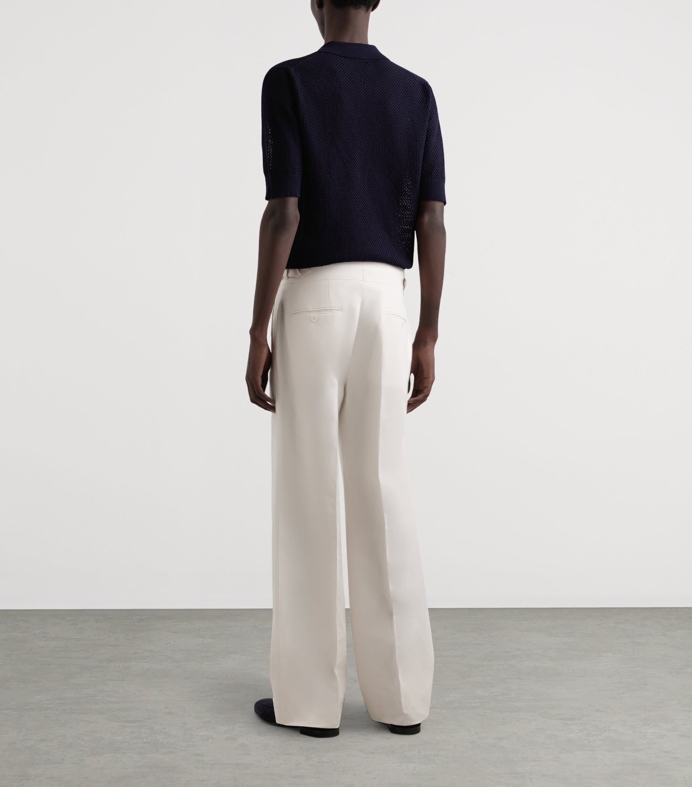 Cotton Polo Shirt B3681-VERY DARK Image 3