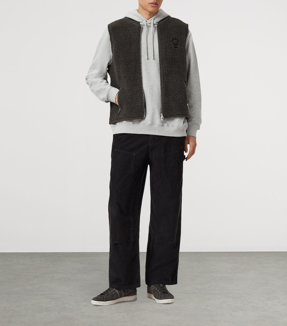 Fleece Otis Gilet DARK KHAKI GREEN Image 3