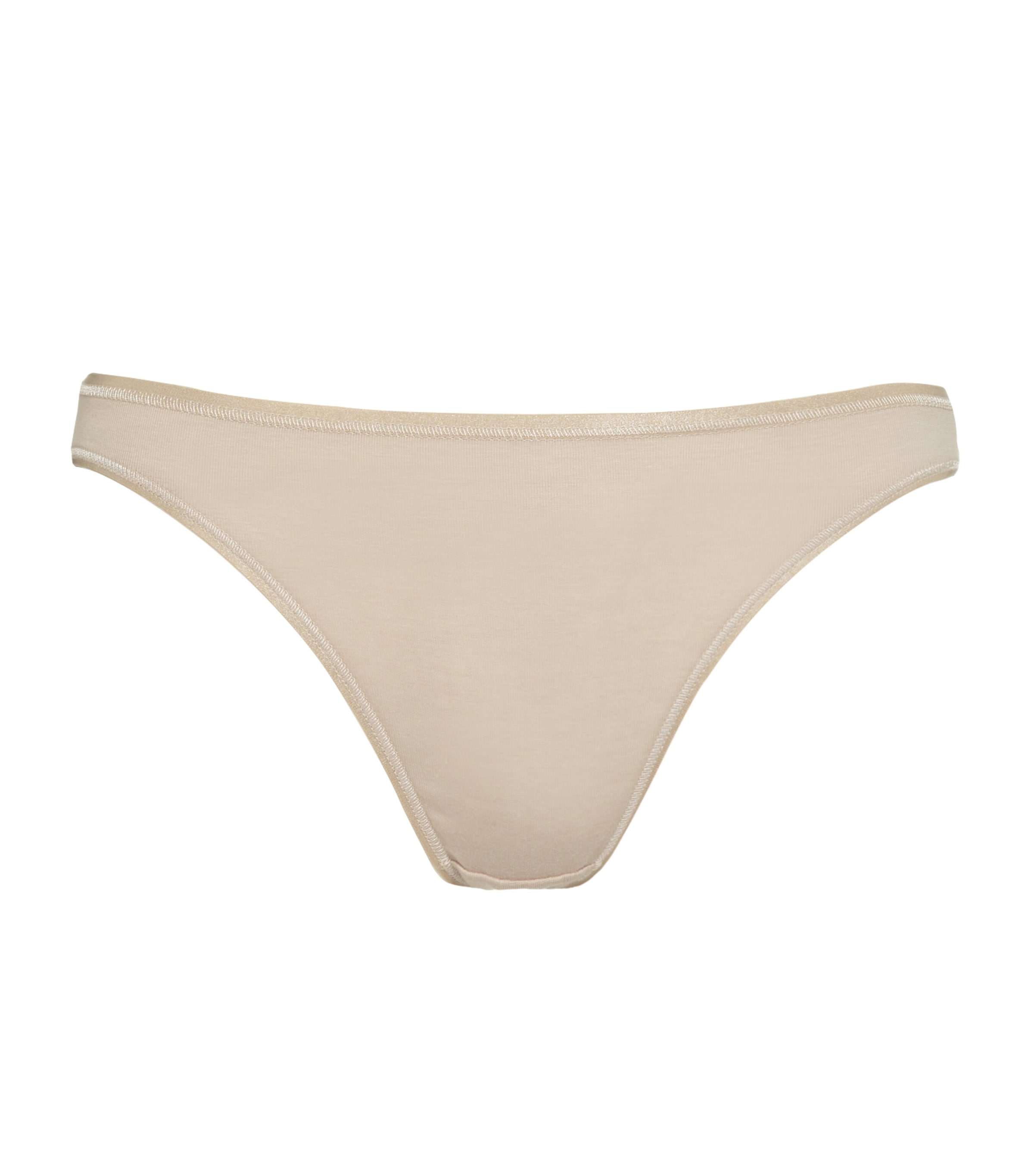 Shop Hanro Cotton Seamless Mini Brief In Nude