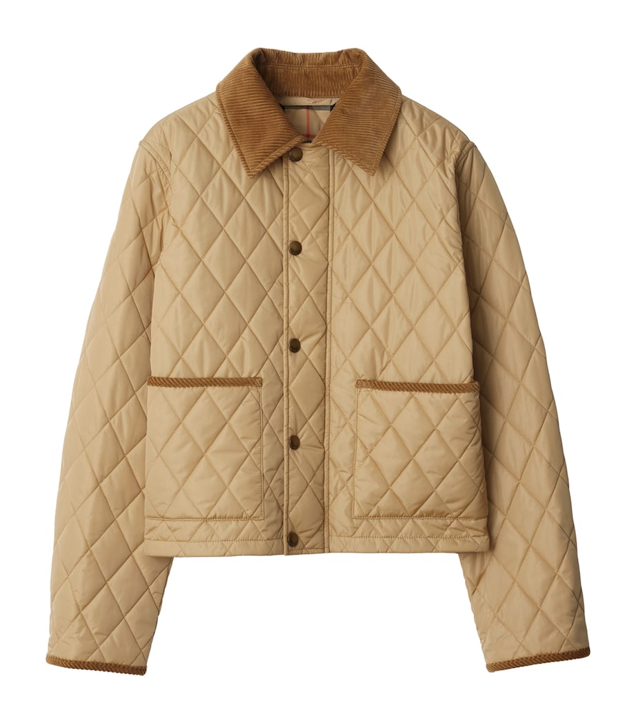 Quilted Field Jacket FLAX/SAND IP CHECK Image 1