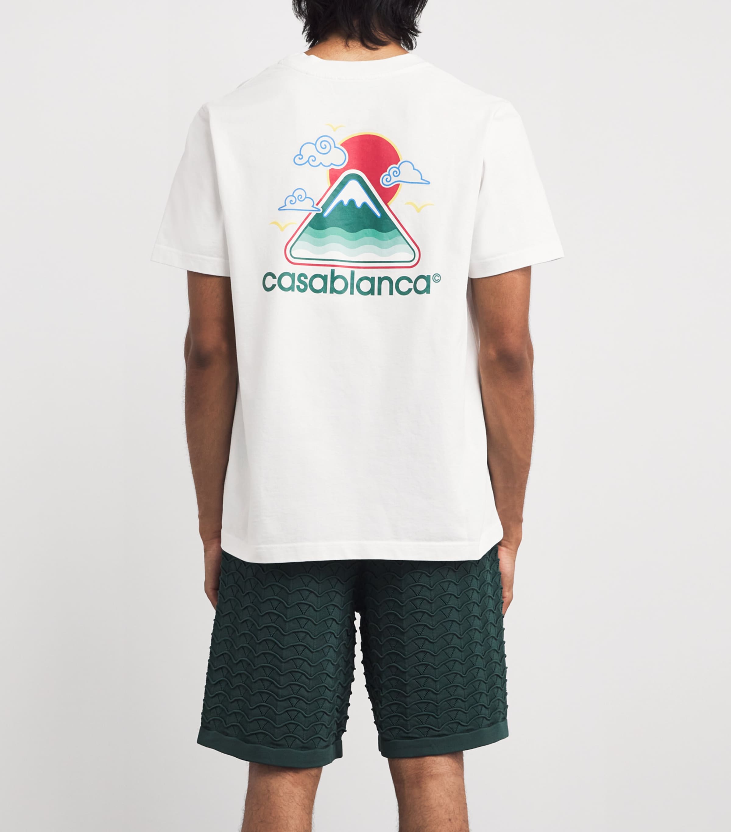 Tシャツ・カットソー Casablanca 'Casablanca Montagne' T-shirt Casablanca Logo Montagne Patch T-Shirt | Harrods HK