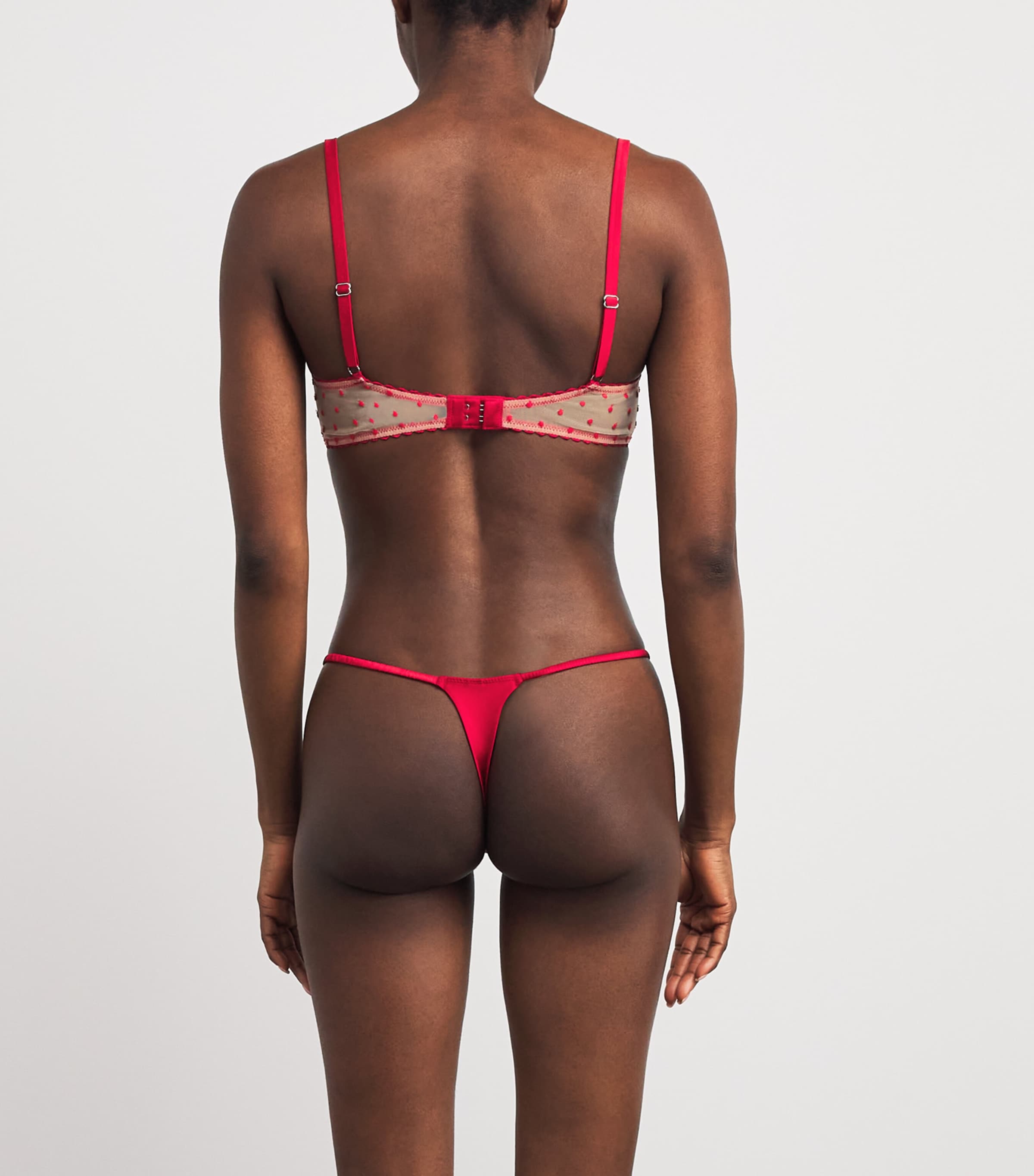 Fleur Du Mal Womens Amour Thong Rouge Image 3