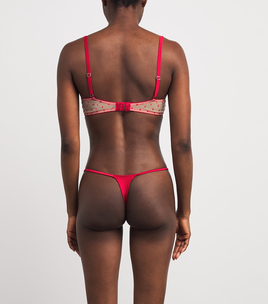 Fleur Du Mal Womens Amour Thong Rouge Image 3