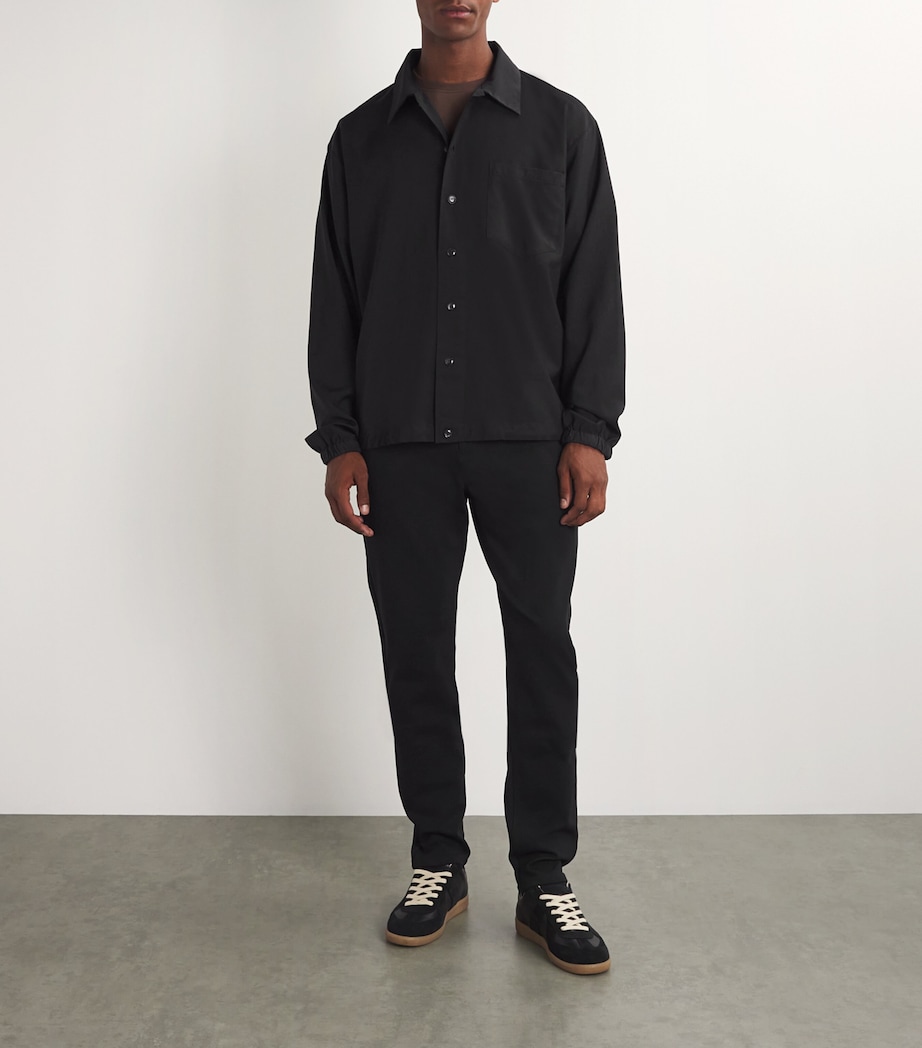 Slim-Fit Stretch Trousers BLACK Image 2