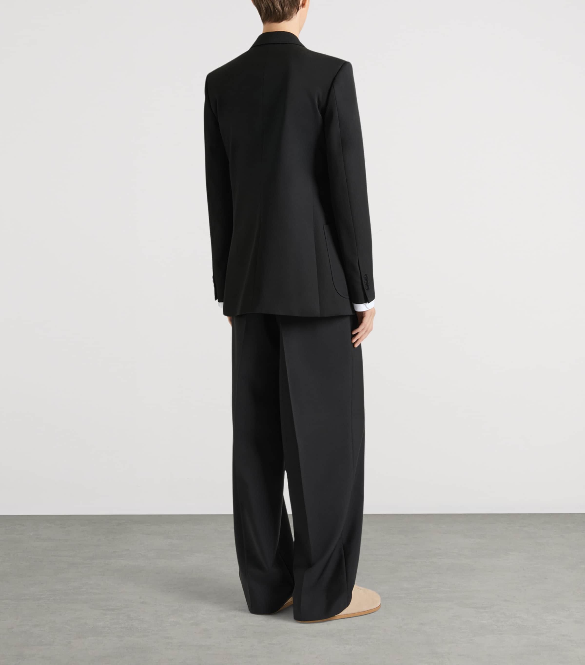 Givenchy Mens Wool Double-Breasted Blazer Image 3