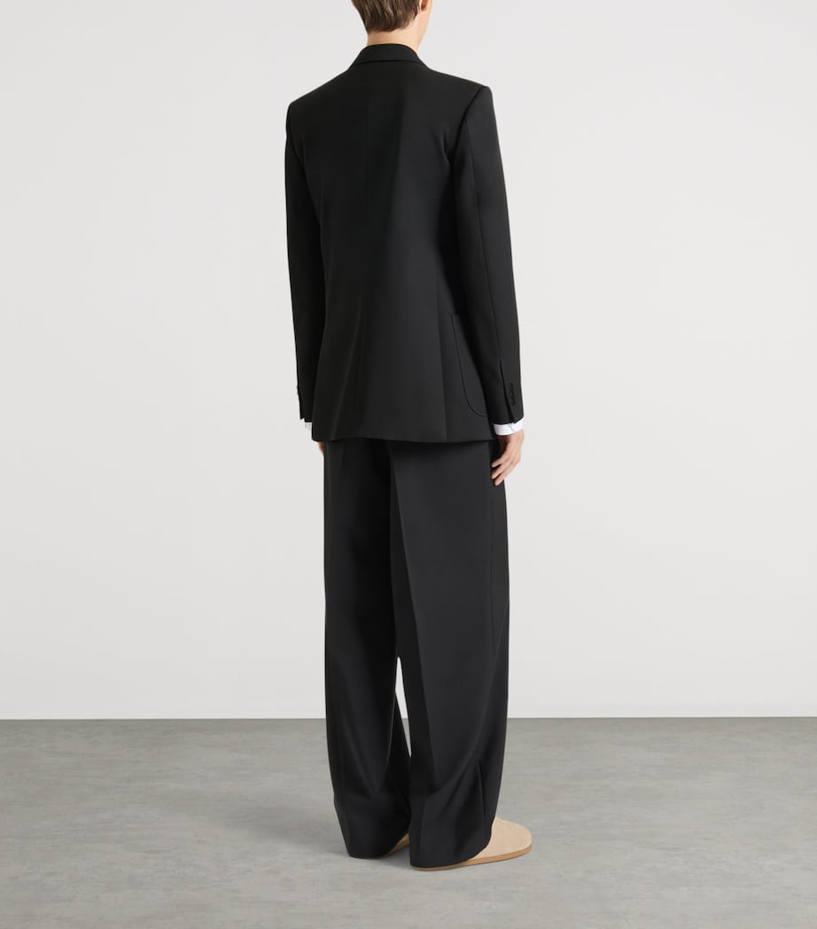 Givenchy Mens Wool Double-Breasted Blazer Image 3