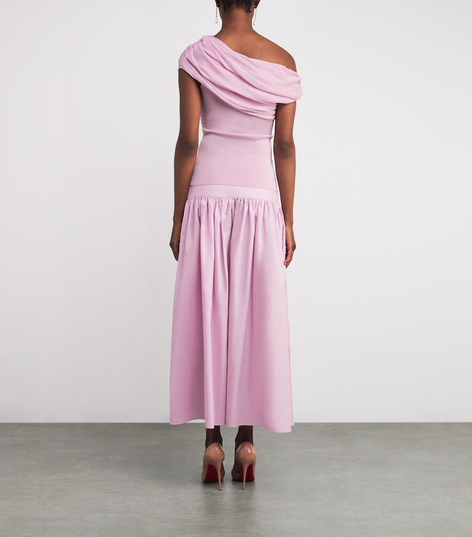 Draped Maxi Dress PINK Image 3