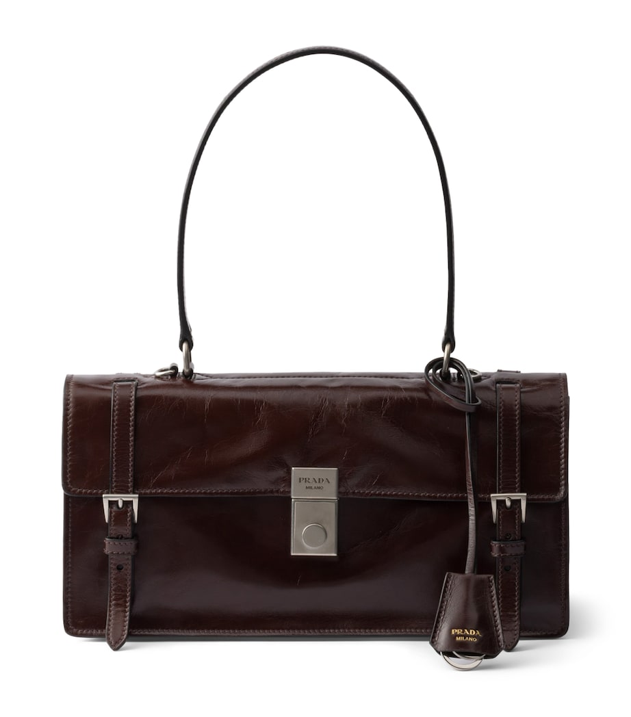 Prada Medium Leather Shoulder Bag Image 1