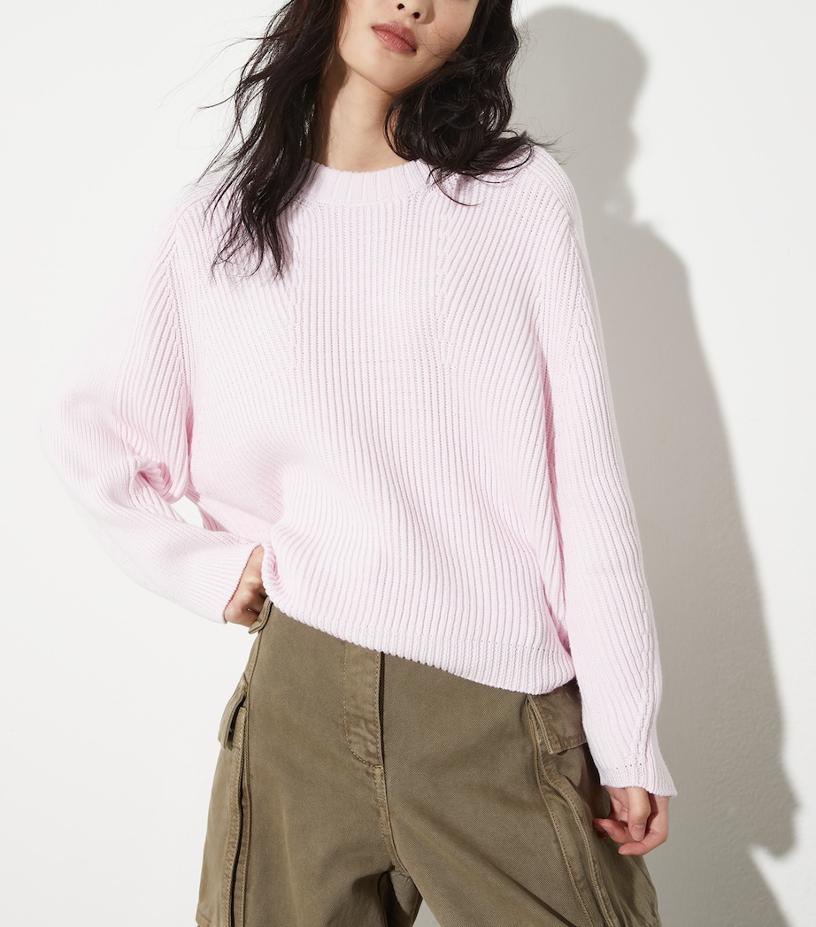 Wool Half-Zip Sweater PINK Image 3
