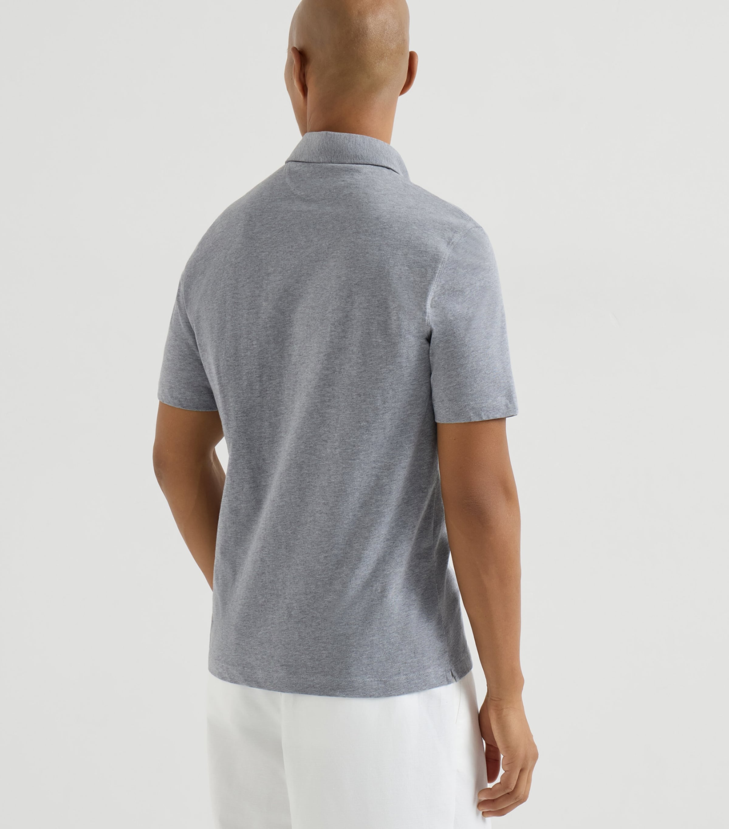 Brunello Cucinelli Mens Cotton Jersey Polo Shirt Image 5