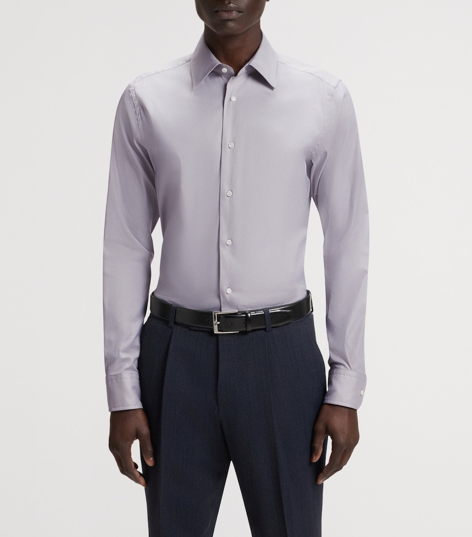 Cotton-Blend Slim-Fit Shirt 255 Image 2