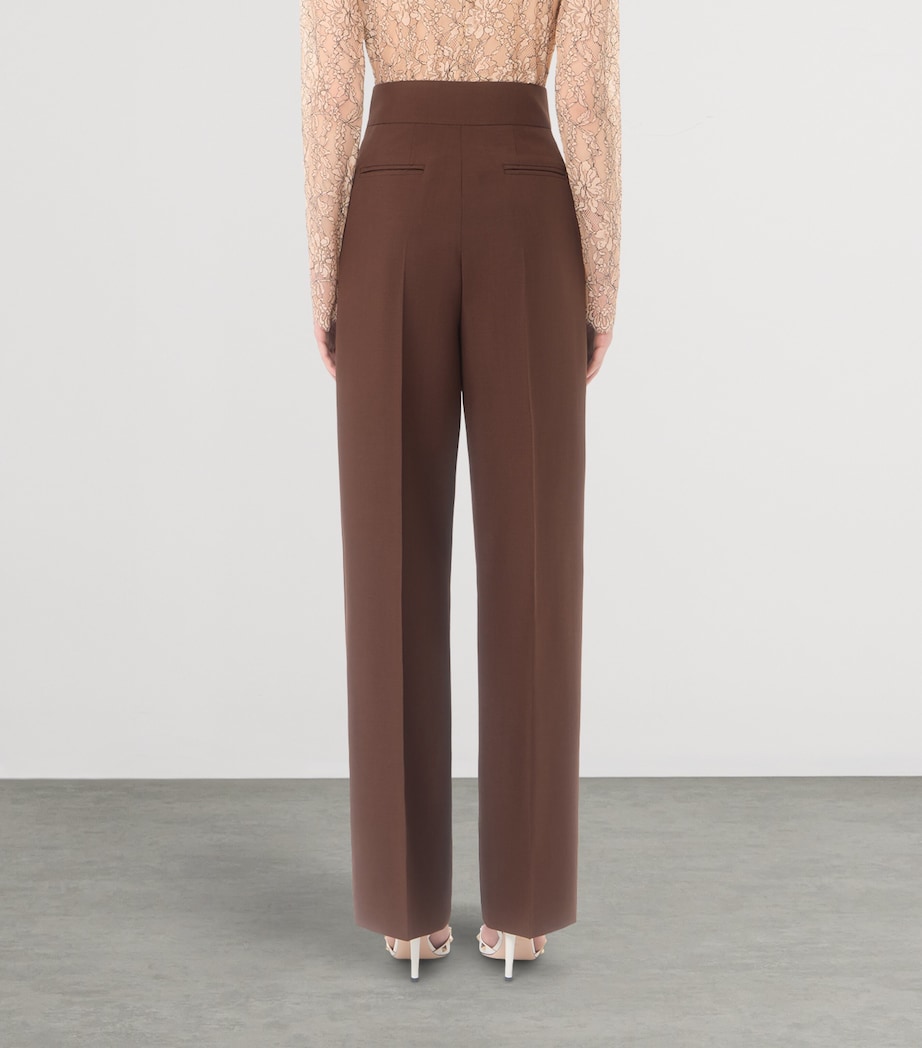 Valentino Womens Mohair Tailored Trousers Image 5
