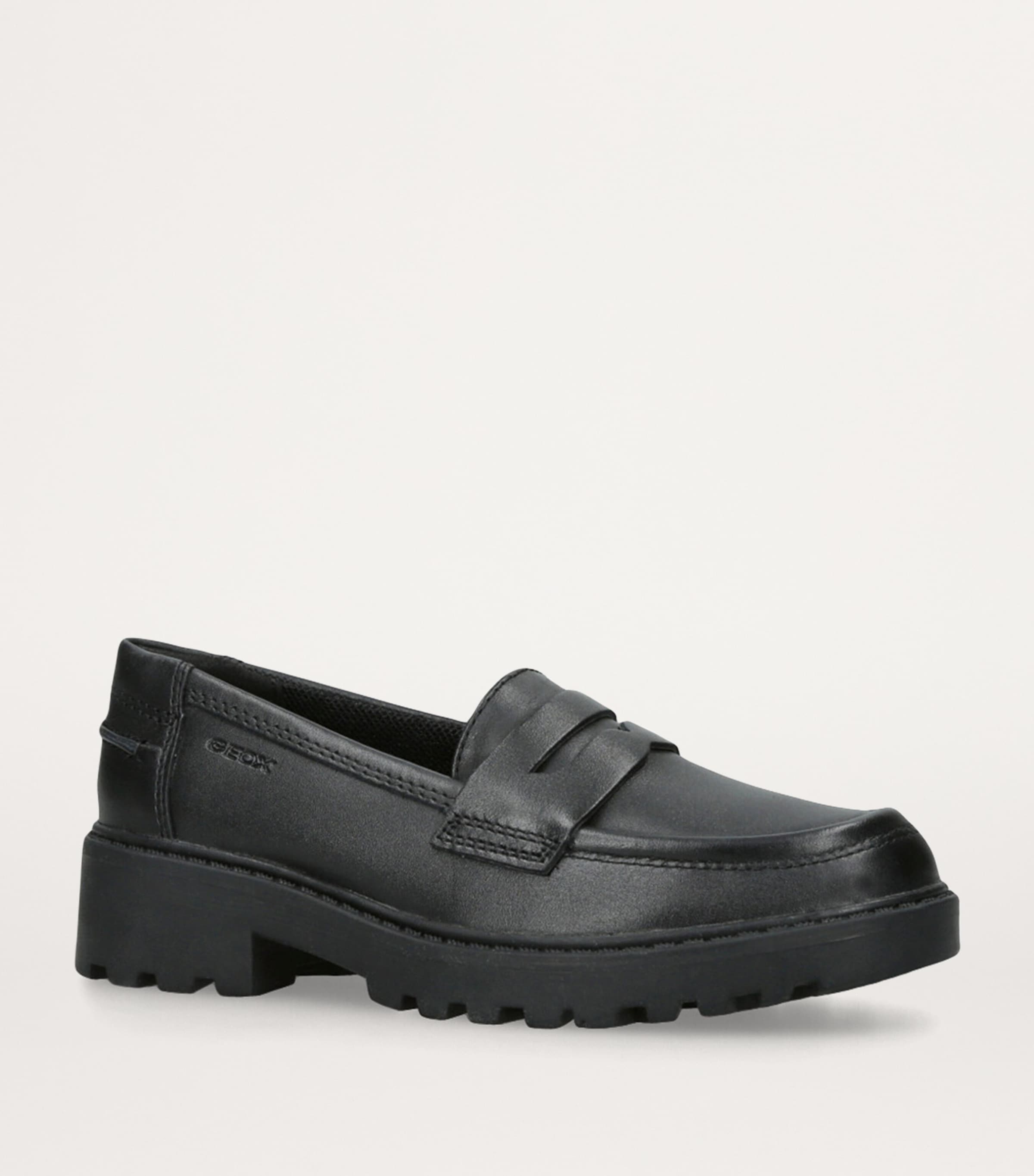 Leather Casey Loafers BLACK Image 3
