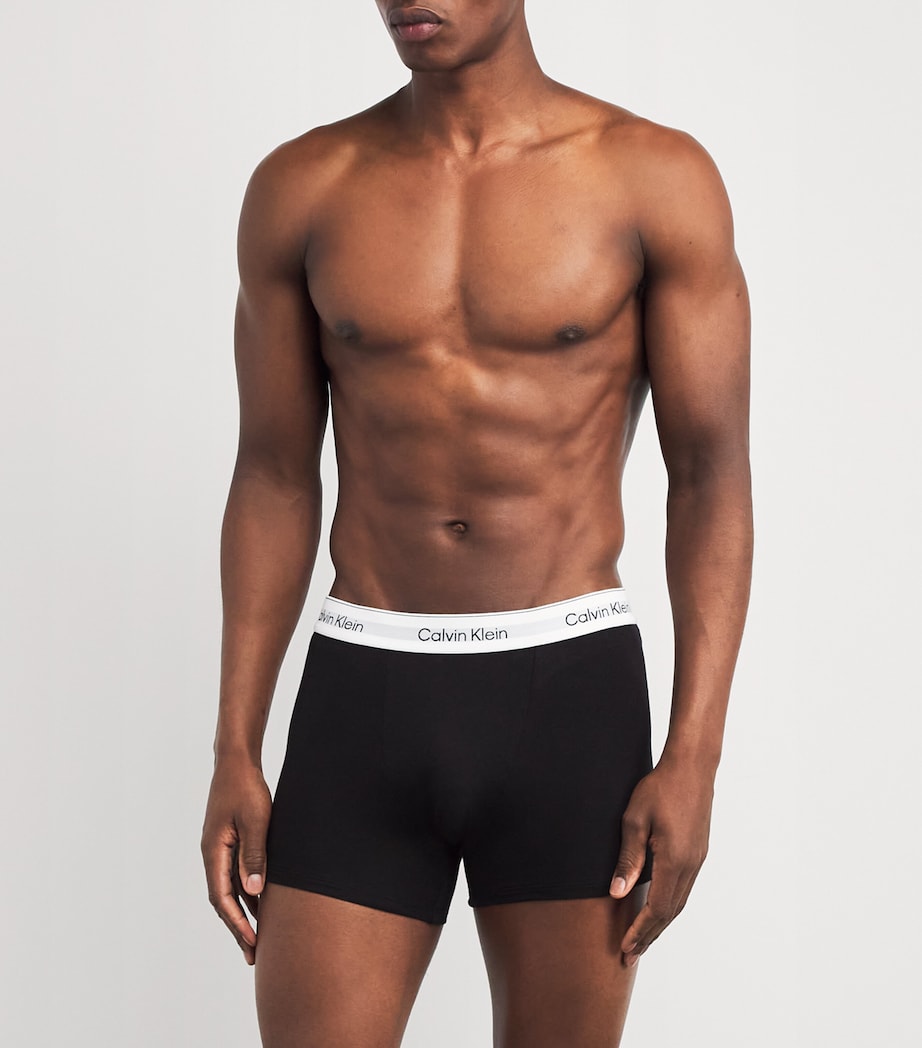 Stretch-Cotton Icon Boxer Briefs (Pack of 3) UB1-BLACK Image 2