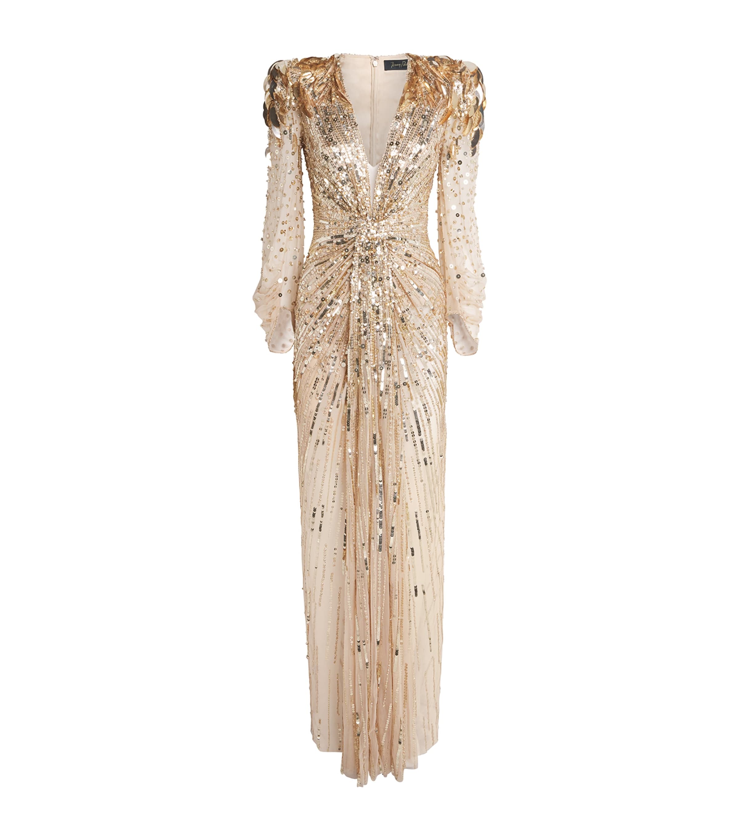 Jenny Packham Sequin Xenia Gown - Gold - 6