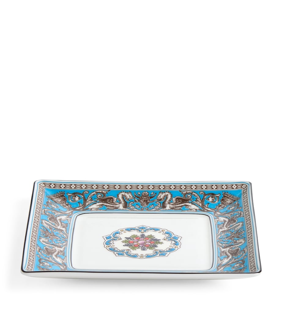 Florentine Turquoise Square Tray (14cm) TURQUOISE Image 3