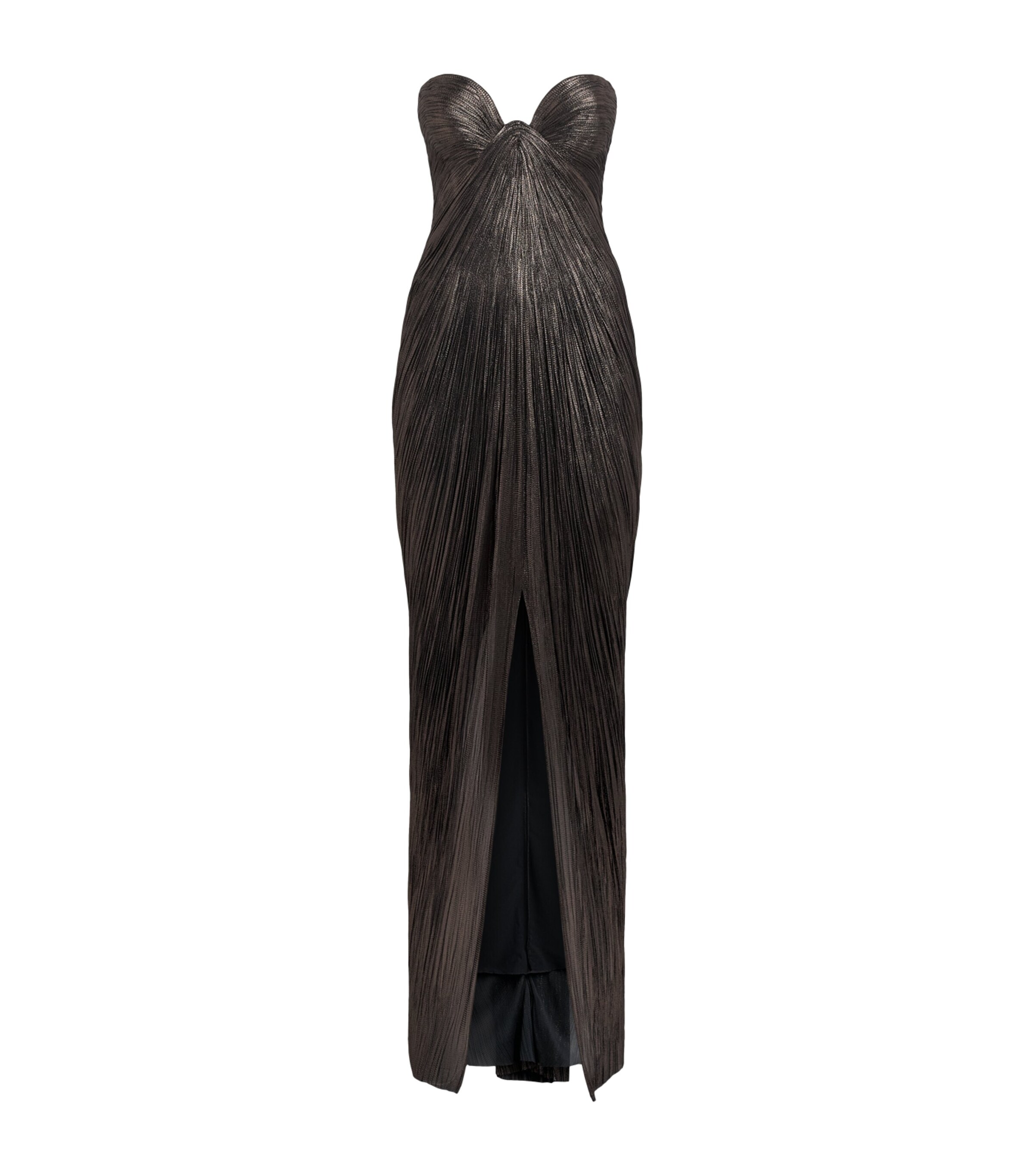 Maria Lucia Hohan Womens Silk Nadira Bustier Gown Incense Image 1