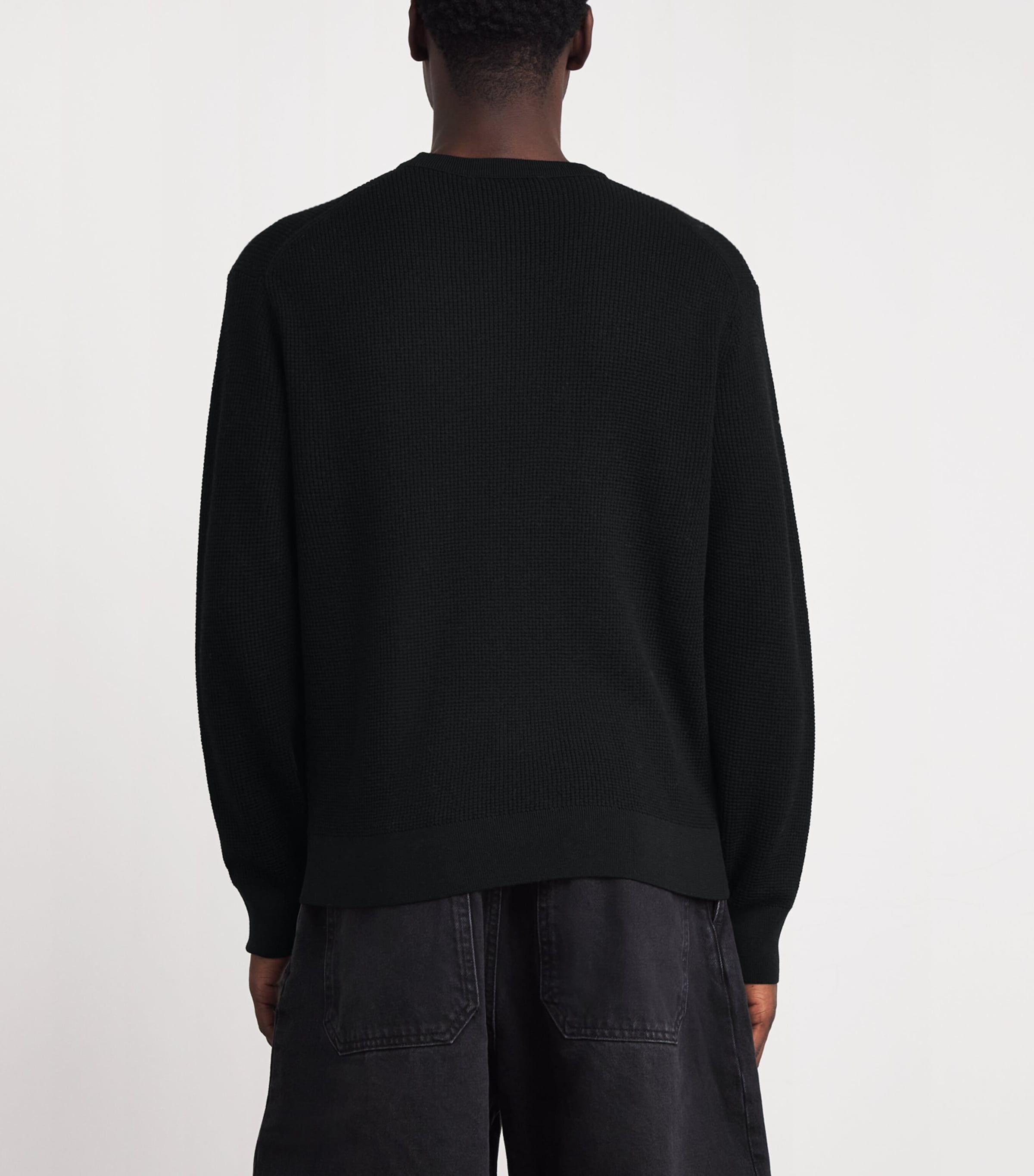 x Aaron Levine Merino-Cashmere Portland Sweater BLACK Image 4