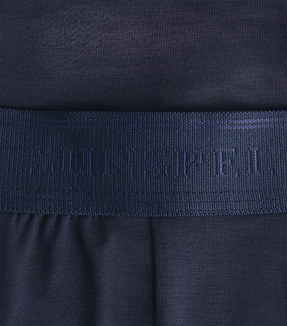 Sunspel Mens Stretch-Tencel Trunks Buaa Navy Image 5