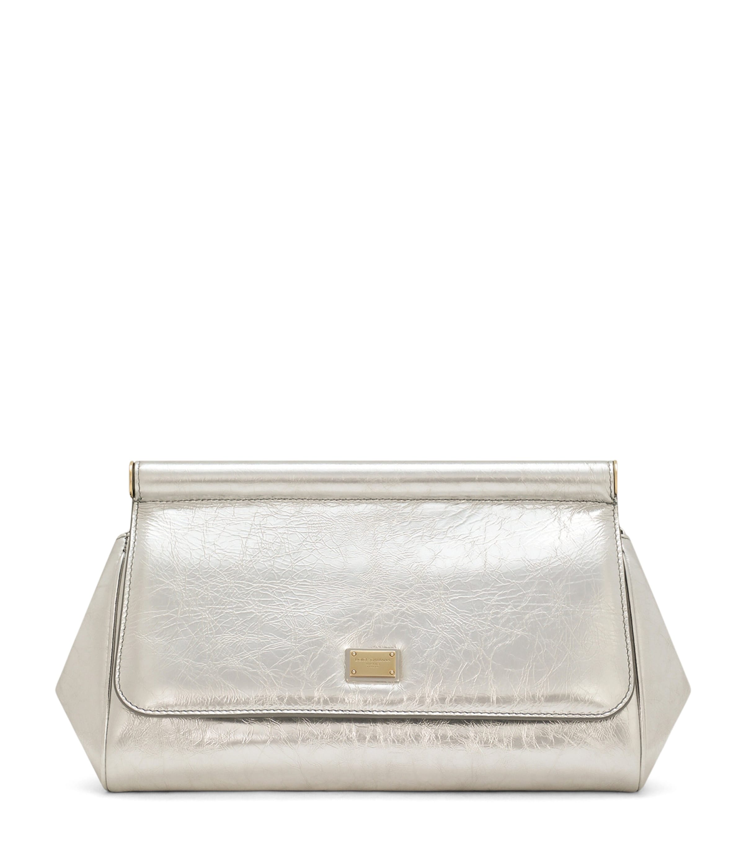 Dolce & Gabbana Large Leather Sicily Clutch Bag | Harrods US