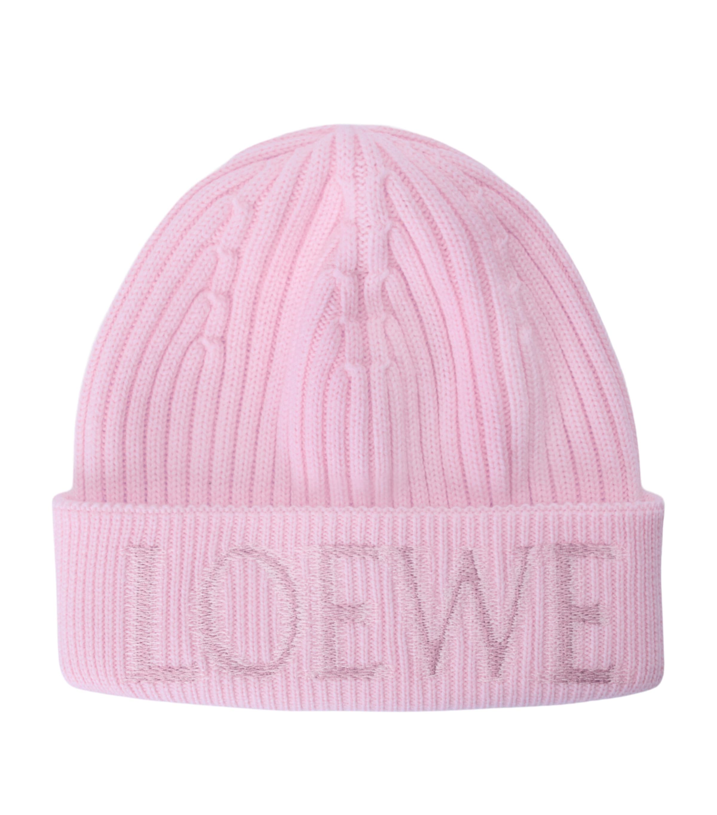 Loewe Wool Logo Beanie In Brown