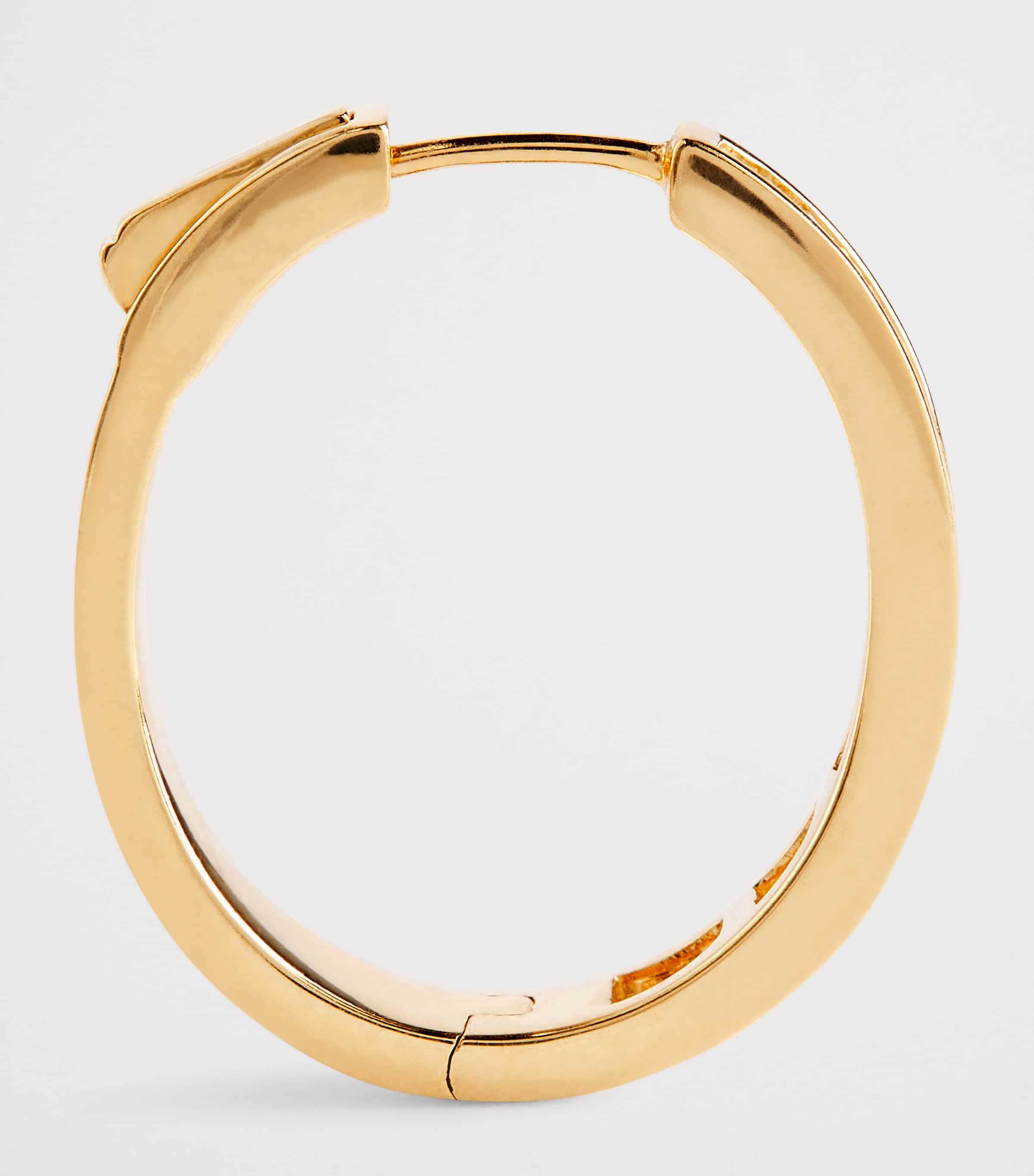 Yellow Gold and Diamond Meryl Hoop Earrings YELLOW GOLD Image 4