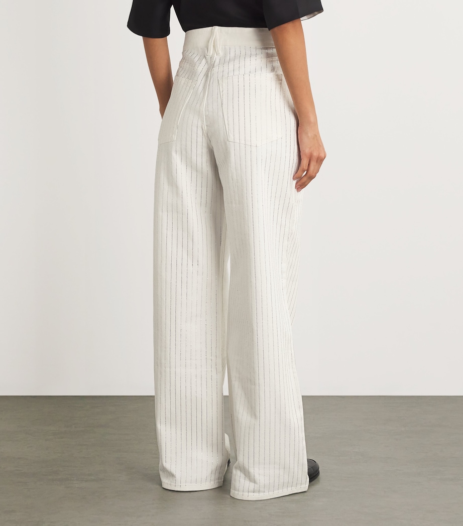 Embellished Good Ease Relaxed Jeans 001 CLOUD WHITE Image 4