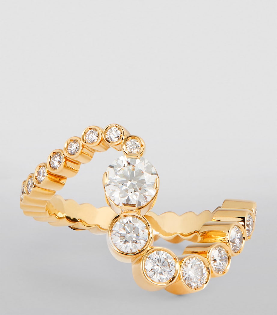 Yellow Gold and Diamond Grand Ensemble Ocean Ring YELLOW GOLD Image 3