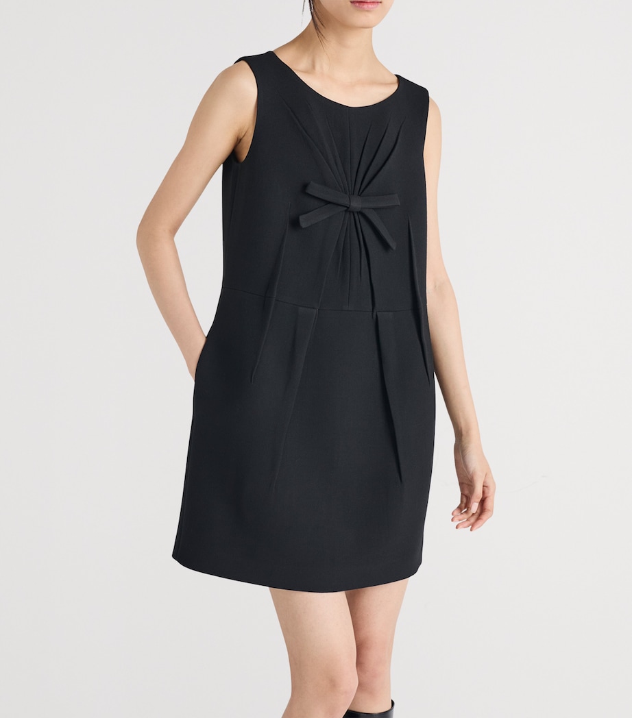 Wool Natté Sleeveless Mini Dress F0002 Image 6