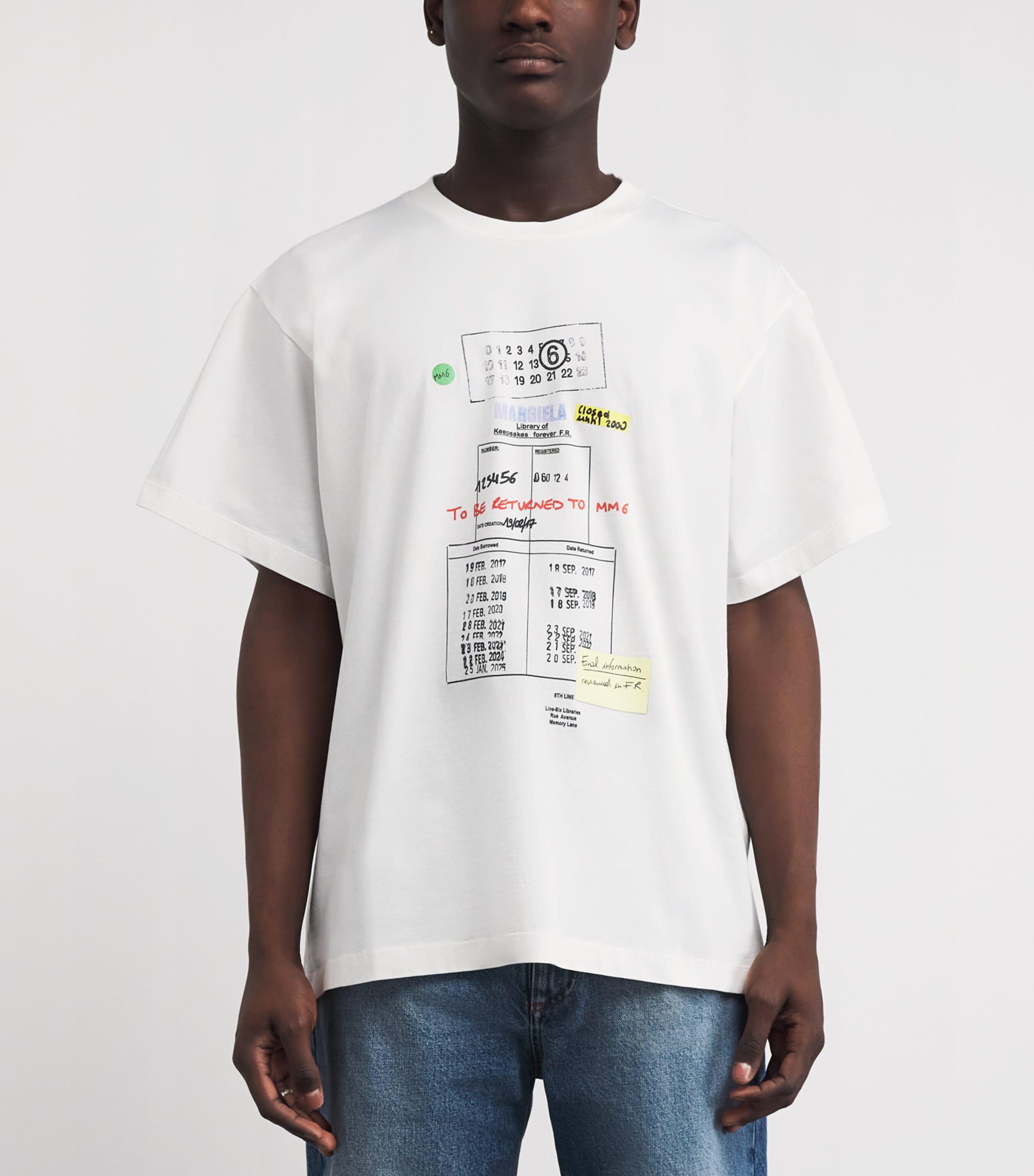 Cotton Library Stamp T-Shirt 101 Image 3