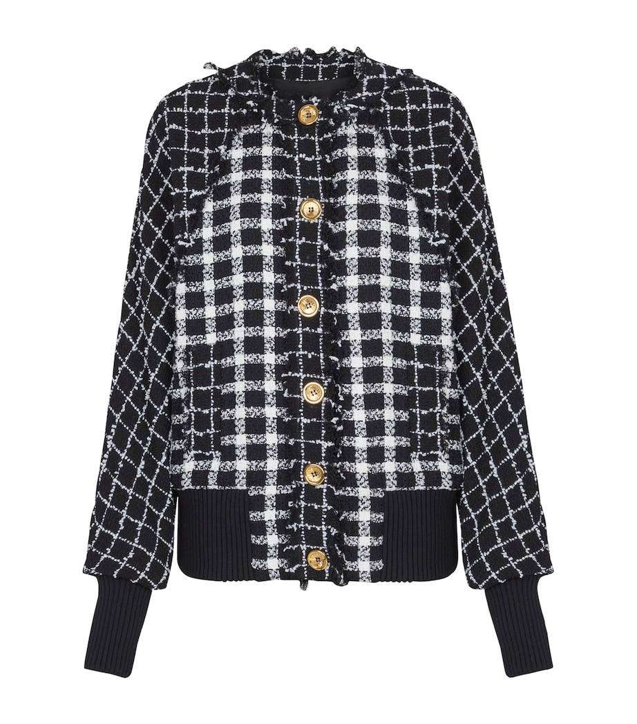 Tweed Bomber Jacket EAB NOIR/BLANC Image 1