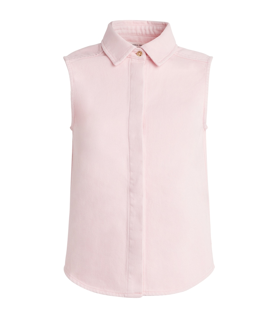 STILL HERE Cotton Emma Shirt Pink